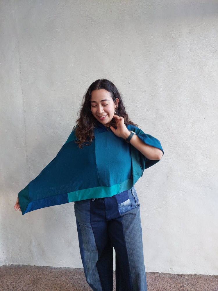 Merino Ponchos-Upcycled from Beautifully lightweight and machine washable merino wool