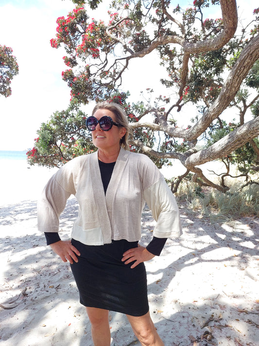 Merino Wool Short Kimono CUSTOM COLOUR/ SIZE