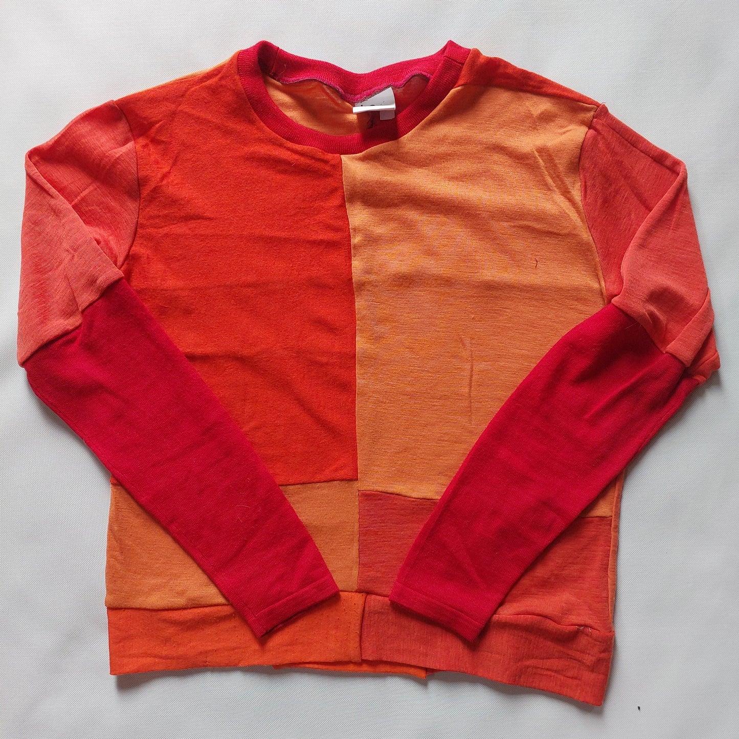 Unisex Merino Sweater orange SMALL