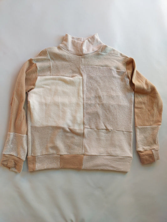 Unisex Merino turtleneck sweater cream, caramel CASHMERE LARGE
