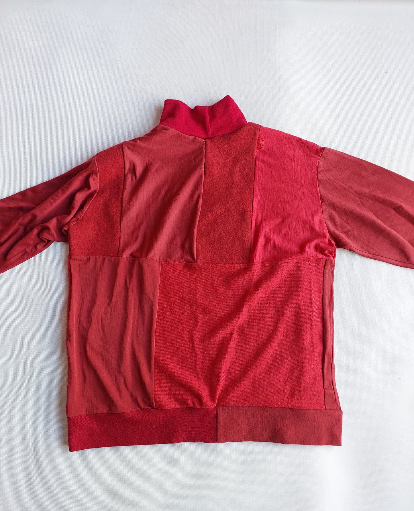 Unisex Merino turtleneck Sweater Earthy reds MEDIUM