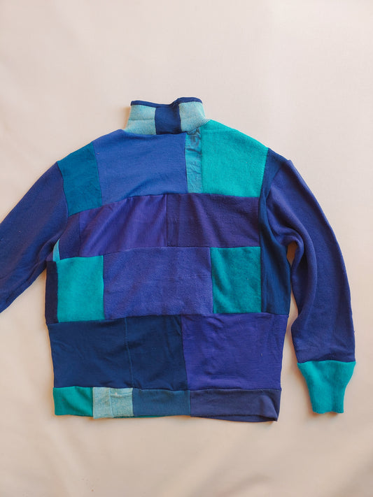 Unisex Merino turtleneck sweater Royal blue medium