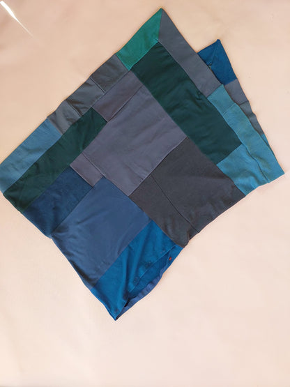 Aqua teal blues-LIMITED COLOUR  merino poncho