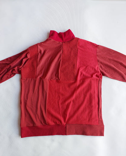 Unisex Merino turtleneck Sweater Earthy reds MEDIUM