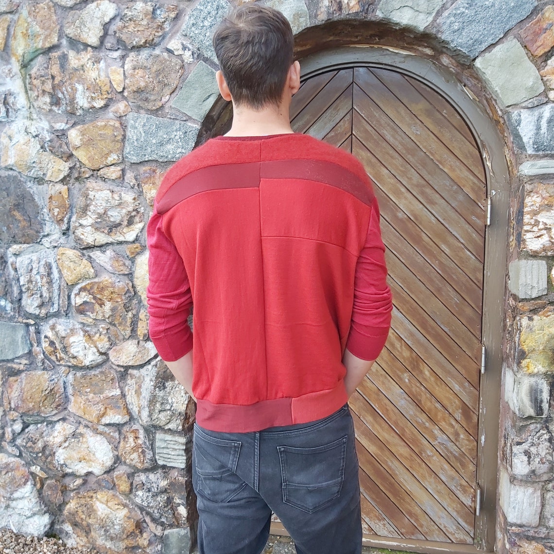 Unisex Merino Sweater- Earthy reds